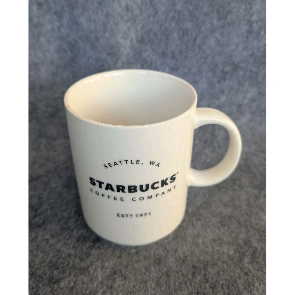 Starbucks Seattle, WA Est. 1970 White Ceramic 2018 14 oz. Coffee Mug